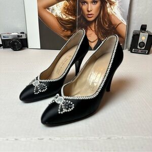 Bruno Magli beaded pumps